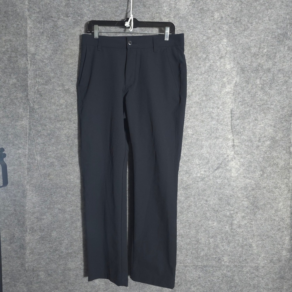 Under Armour Golf Pants Men 32x30 Navy Performance 1350053 Straight Leg Trousers